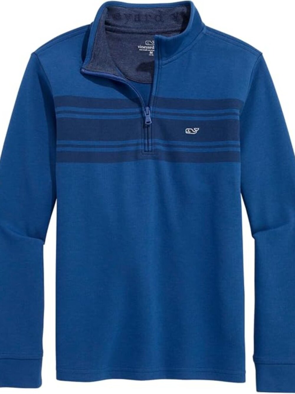 Vineyard Vines Boys Striped Saltwater Quarter-Zip Striped Size L NWT